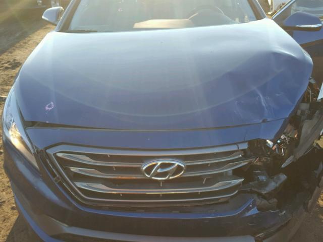 5NPE34AF1GH298272 - 2016 HYUNDAI SONATA SPO BLUE photo 7