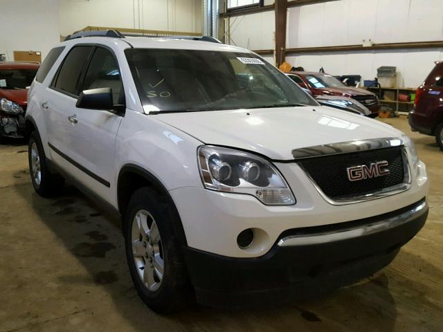 1GKLRKED8AJ265579 - 2010 GMC ACADIA SL WHITE photo 1