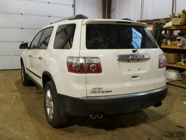 1GKLRKED8AJ265579 - 2010 GMC ACADIA SL WHITE photo 3