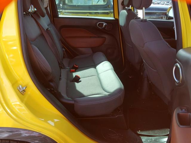 ZFBCFADH6EZ004724 - 2014 FIAT 500L TREKK YELLOW photo 6