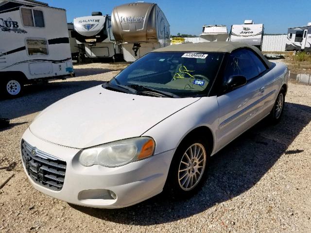 1C3EL55R44N212009 - 2004 CHRYSLER SEBRING LX WHITE photo 2