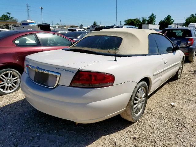 1C3EL55R44N212009 - 2004 CHRYSLER SEBRING LX WHITE photo 4