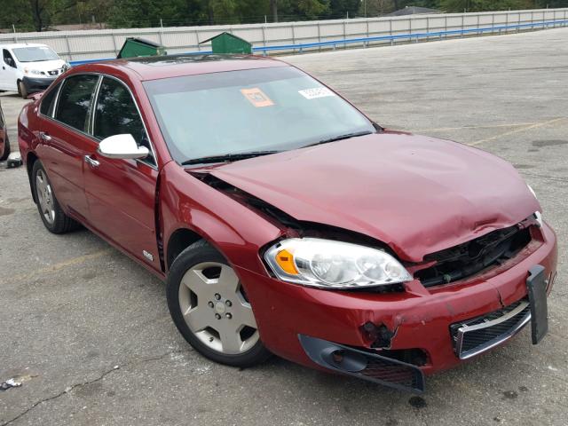 2G1WD58C779166373 - 2007 CHEVROLET IMPALA SUP RED photo 1