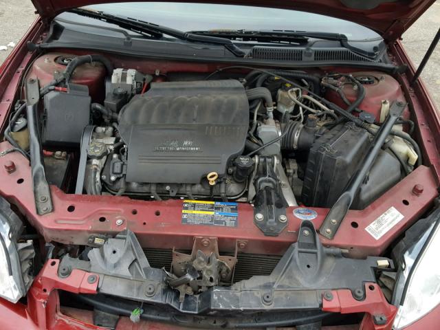 2G1WD58C779166373 - 2007 CHEVROLET IMPALA SUP RED photo 7