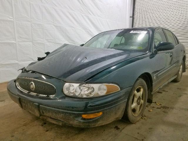 1G4HP54K2YU173252 - 2000 BUICK LESABRE CU GREEN photo 2