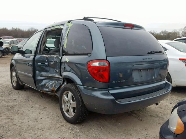 1D4GP45R86B732093 - 2006 DODGE CARAVAN SX BLUE photo 3