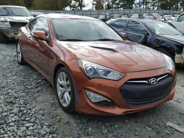 KMHHU6KJ3DU089444 - 2013 HYUNDAI GENESIS CO ORANGE photo 1