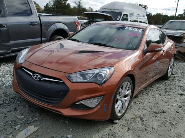 KMHHU6KJ3DU089444 - 2013 HYUNDAI GENESIS CO ORANGE photo 2