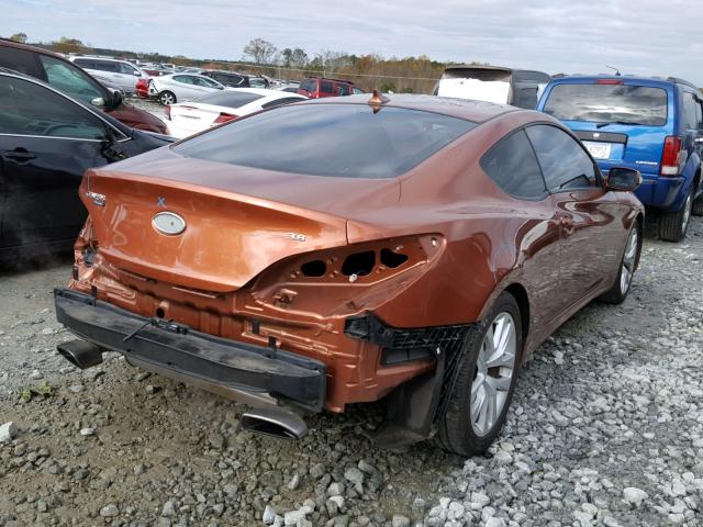 KMHHU6KJ3DU089444 - 2013 HYUNDAI GENESIS CO ORANGE photo 4