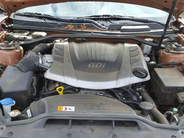 KMHHU6KJ3DU089444 - 2013 HYUNDAI GENESIS CO ORANGE photo 7