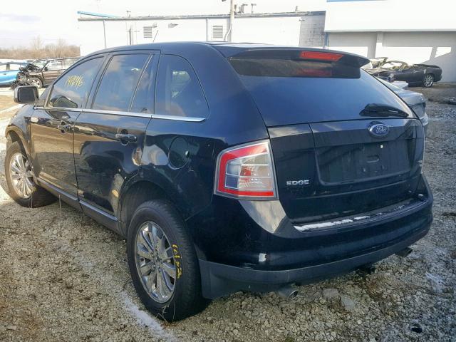 2FMDK49C07BB46242 - 2007 FORD EDGE SEL P BLACK photo 3