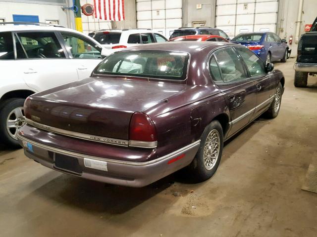 2C3ED46F6RH260963 - 1994 CHRYSLER NEW YORKER BURGUNDY photo 4