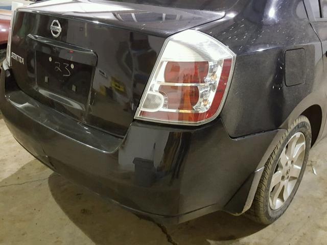 3N1AB61E88L682106 - 2008 NISSAN SENTRA 2.0 BLACK photo 9