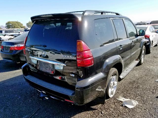 JTJBT20X740038224 - 2004 LEXUS GX 470 BLACK photo 4