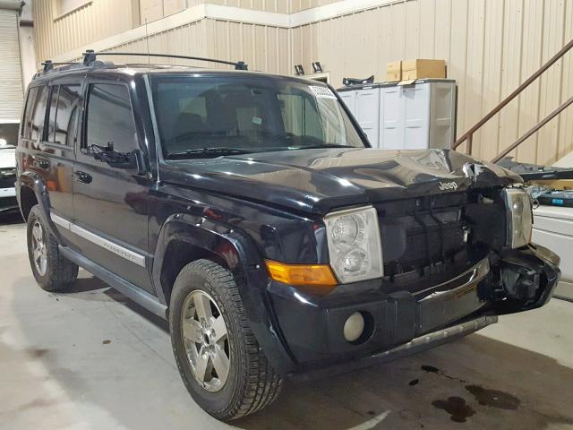 1J8HG58206C365554 - 2006 JEEP COMMANDER BLACK photo 1