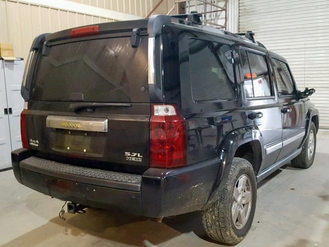 1J8HG58206C365554 - 2006 JEEP COMMANDER BLACK photo 4
