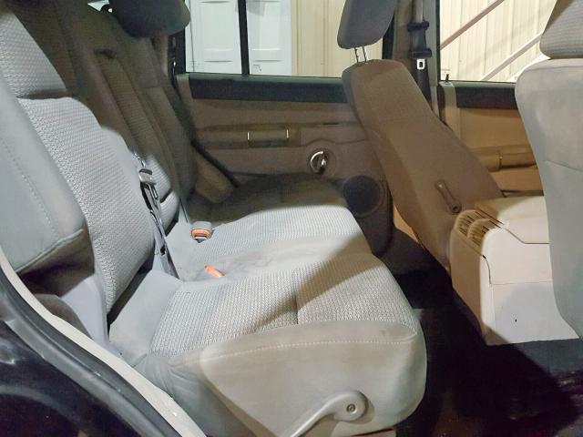 1J8HG58206C365554 - 2006 JEEP COMMANDER BLACK photo 6