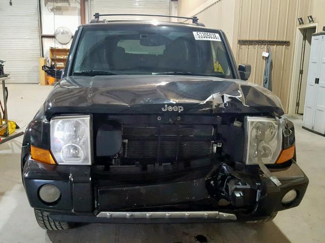 1J8HG58206C365554 - 2006 JEEP COMMANDER BLACK photo 9