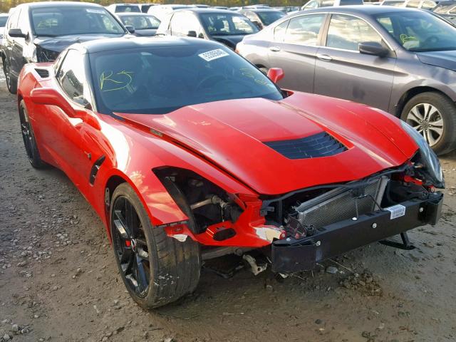 1G1YD2D72F5101507 - 2015 CHEVROLET CORVETTE S RED photo 1