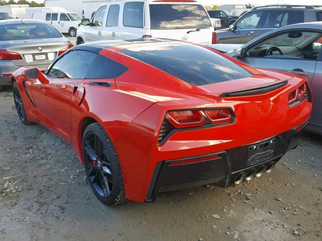 1G1YD2D72F5101507 - 2015 CHEVROLET CORVETTE S RED photo 3