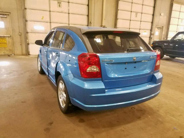 1B3HB48A39D157577 - 2009 DODGE CALIBER SX BLUE photo 3