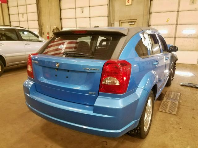 1B3HB48A39D157577 - 2009 DODGE CALIBER SX BLUE photo 4