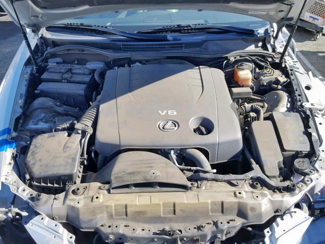 JTHBK262082075223 - 2008 LEXUS IS 250 SILVER photo 7