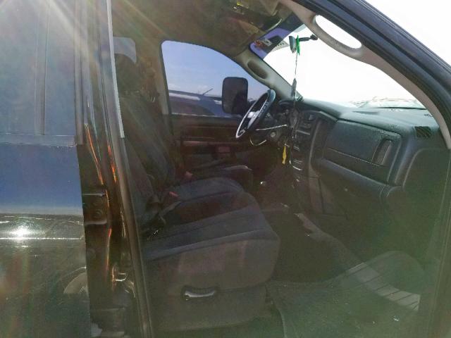 3D7KS28C55G823089 - 2005 DODGE RAM 2500 S შავი ფოტო 5