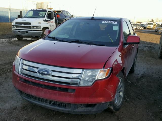 2FMDK4JC6ABB43154 - 2010 FORD EDGE SEL RED photo 2