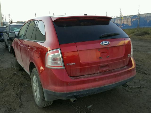 2FMDK4JC6ABB43154 - 2010 FORD EDGE SEL RED photo 3