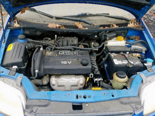 KL1TD66656B530842 - 2006 CHEVROLET AVEO BASE Mavi foto 7