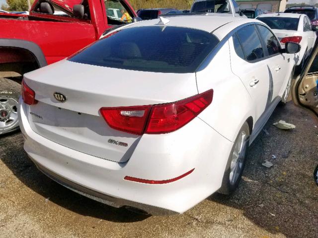 5XXGN4A70FG479269 - 2015 KIA OPTIMA EX WHITE photo 4