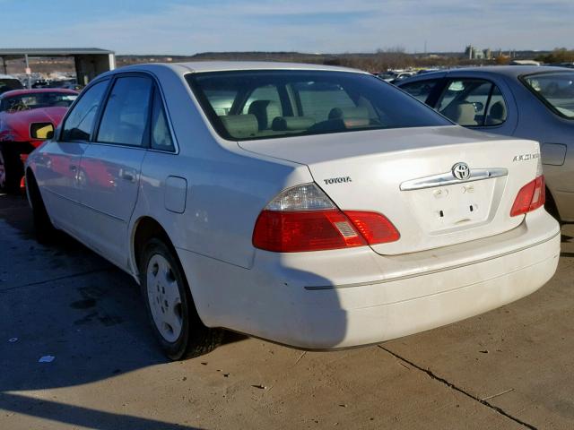 4T1BF28B94U382788 - 2004 TOYOTA AVALON XL WHITE photo 3