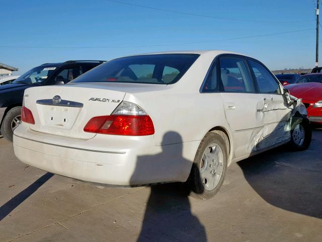 4T1BF28B94U382788 - 2004 TOYOTA AVALON XL WHITE photo 4