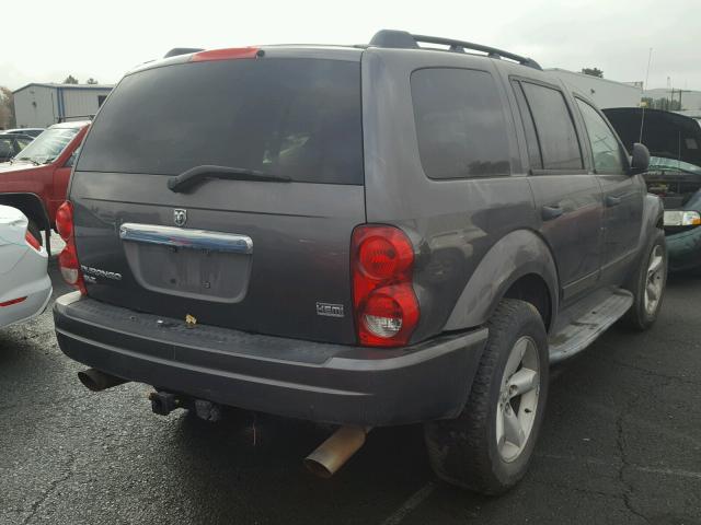 1D4HB48D14F110301 - 2004 DODGE DURANGO SL GRAY photo 4