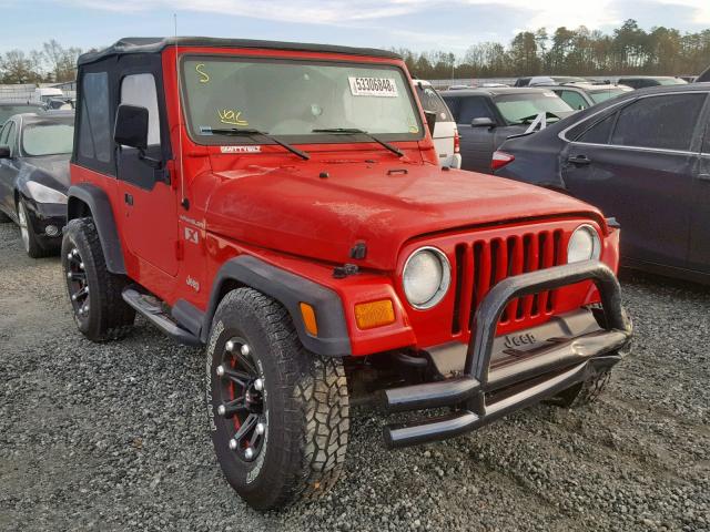 1J4FA39S32P736951 - 2002 JEEP WRANGLER / RED photo 1