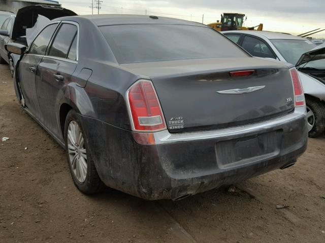 2C3CCARG4EH211820 - 2014 CHRYSLER 300 GRAY photo 3