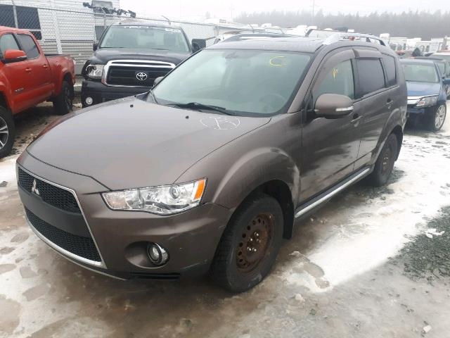 JA4JT5AX9AZ605856 - 2010 MITSUBISHI OUTLANDER BROWN photo 2