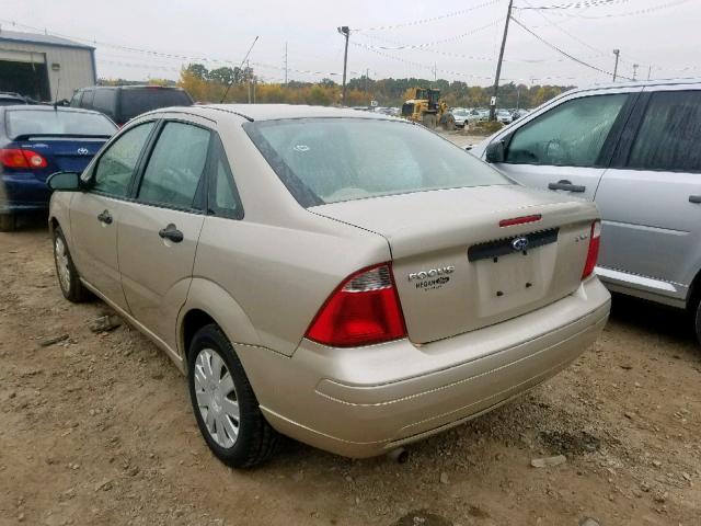 1FAFP34N66W112696 - 2006 FORD FOCUS ZX4 BEIGE photo 3