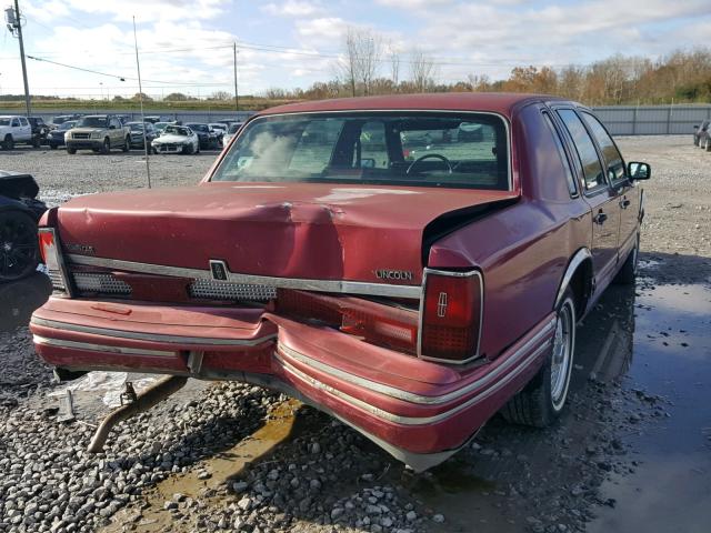 1LNLM81W8RY746340 - 1994 LINCOLN TOWN CAR E RED photo 4