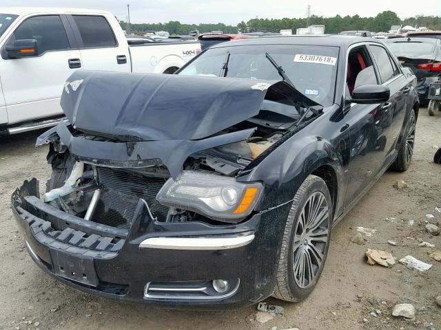 2C3CCABG3DH703392 - 2013 CHRYSLER 300 V6 BLACK photo 2