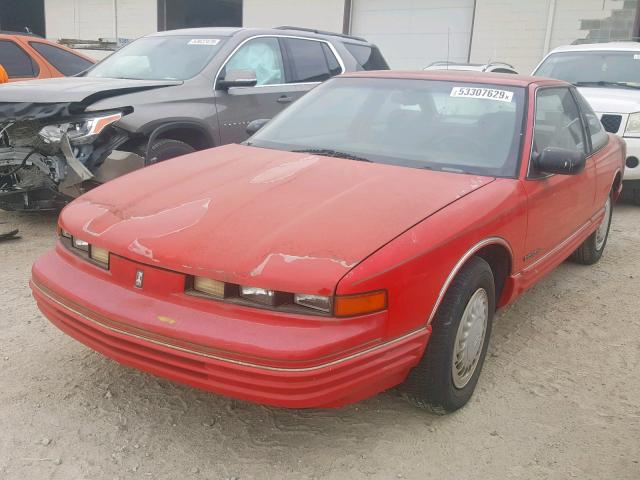 1G3WH15M0RD406502 - 1994 OLDSMOBILE CUTLASS SU RED photo 2