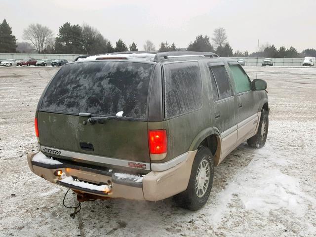 1GKDT13W612220378 - 2001 GMC JIMMY GREEN photo 4