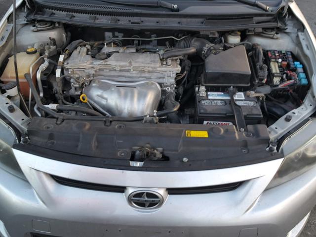 JTKJF5C74B3020206 - 2011 TOYOTA SCION TC SILVER photo 7