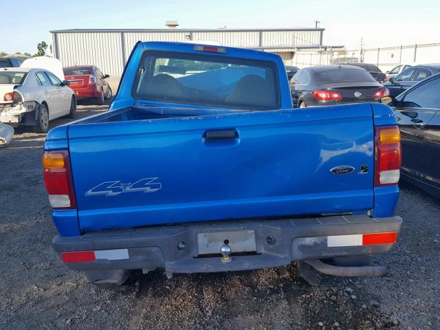 1FTYR11V7XPC01291 - 1999 FORD RANGER BLUE photo 6