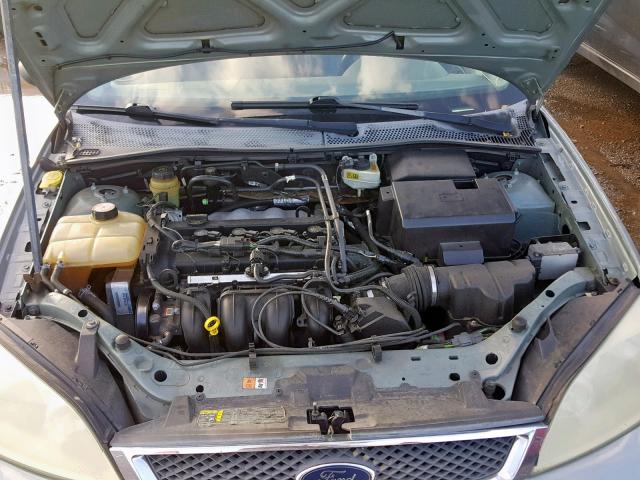 1FAFP34N95W207073 - 2005 FORD FOCUS ZX4 GREEN photo 7