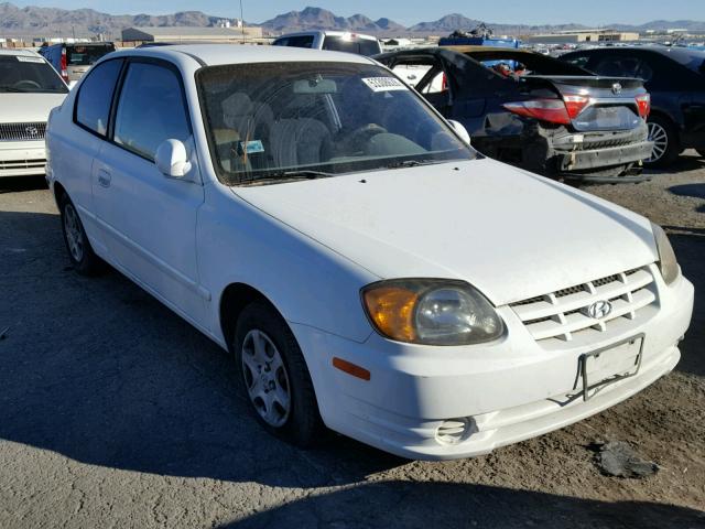 KMHCG35C43U270693 - 2003 HYUNDAI ACCENT GL WHITE photo 1