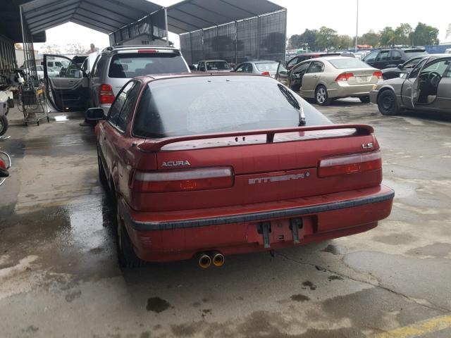 JH4DA9456LS033357 - 1990 ACURA INTEGRA LS RED photo 3