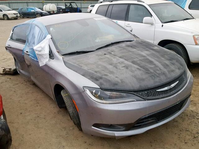 1C3CCCBB9FN585035 - 2015 CHRYSLER 200 S GRAY photo 1