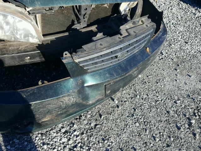 KNAFB121825118171 - 2002 KIA SPECTRA BA GREEN photo 9